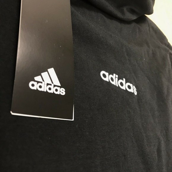 Adidas Boy's Hooded Long Sleeve Top Black - Picture 2 of 8